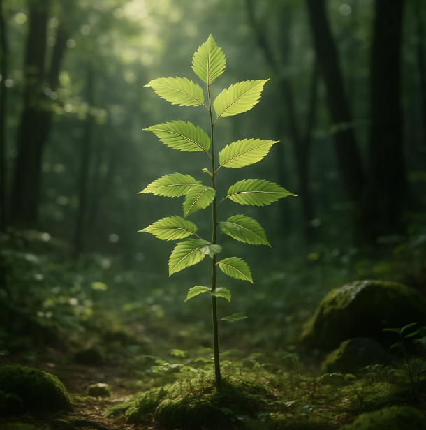 비결 1. 숲속 아기나무의 자리를 찾아주세요