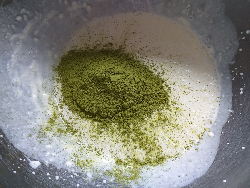 케이크만들기, 녹차케이크