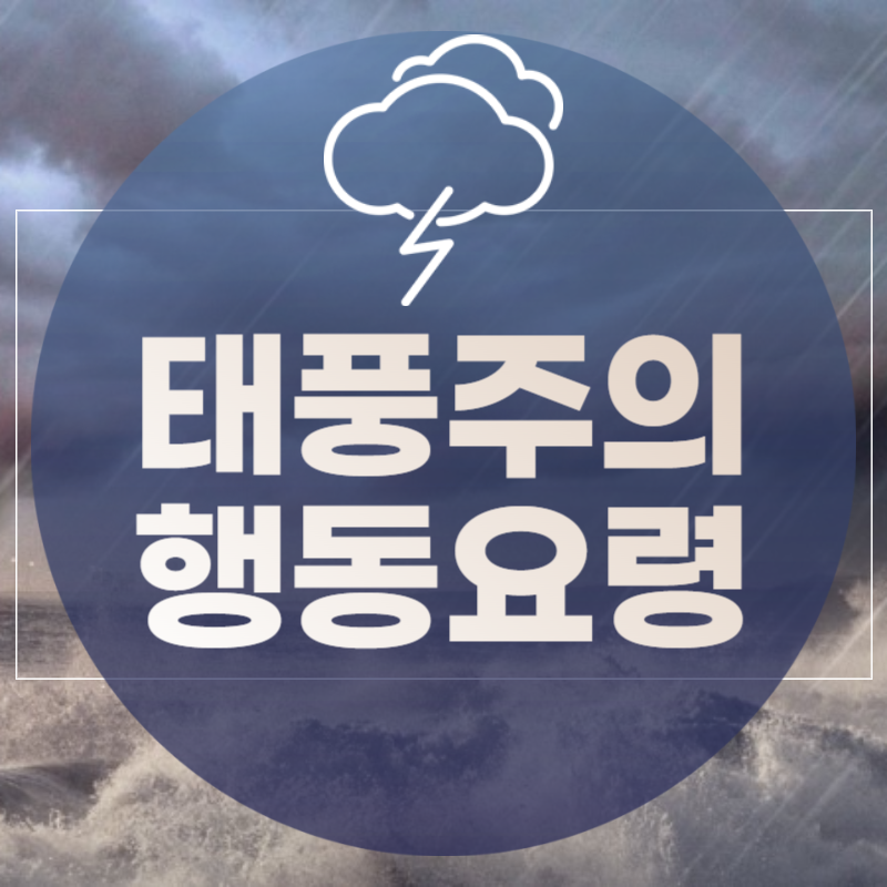 태풍대비 행동요령