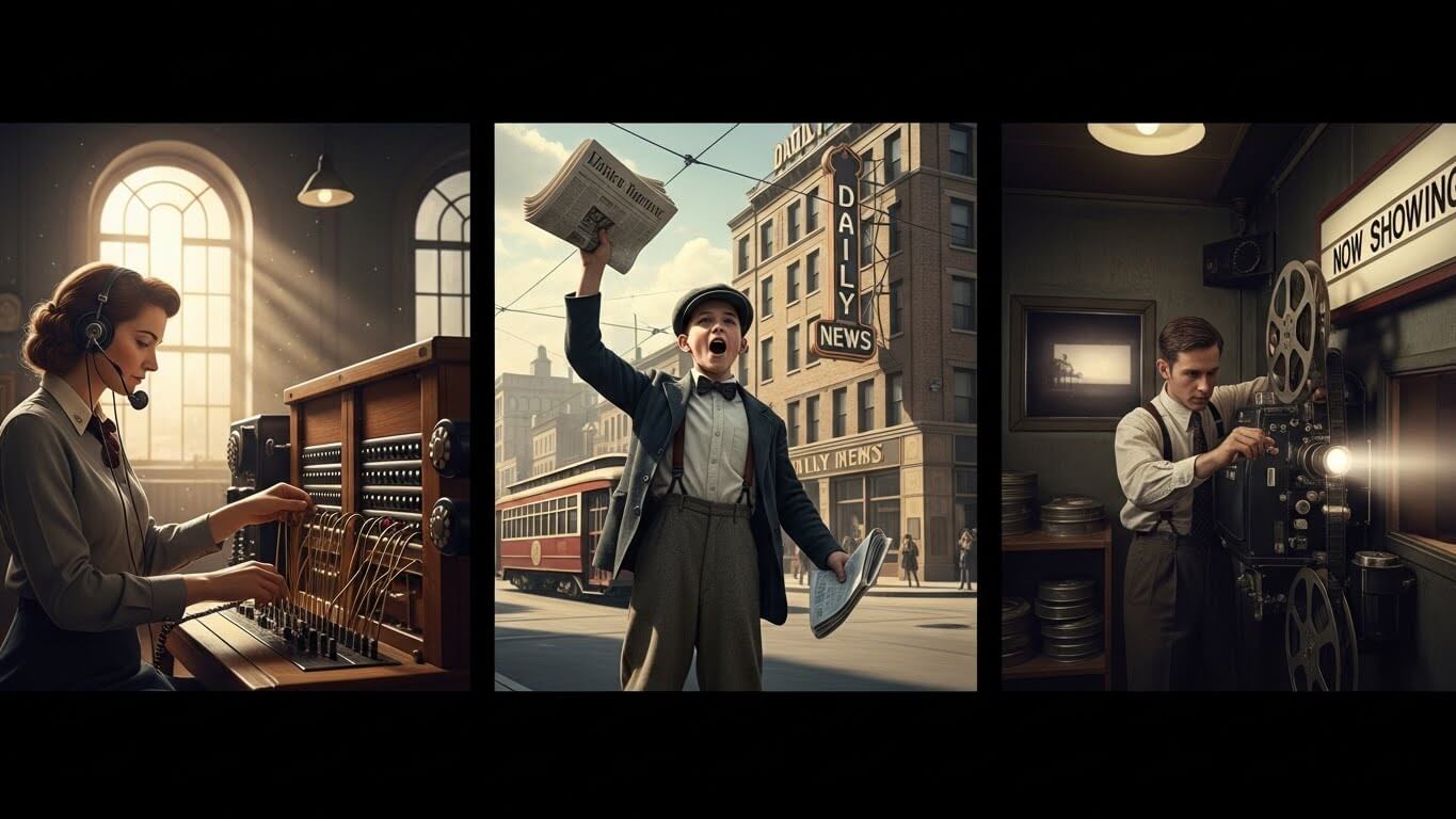 영화 속에서만 남은 사라진 직업들 관련 사진