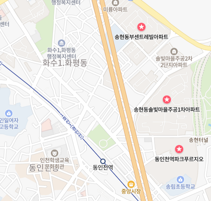 송현동 아파트 위치