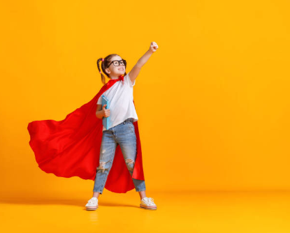 elementary student imaginary play