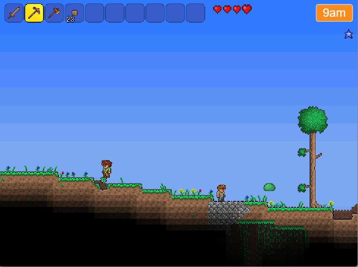 테라리아 플레이화면2