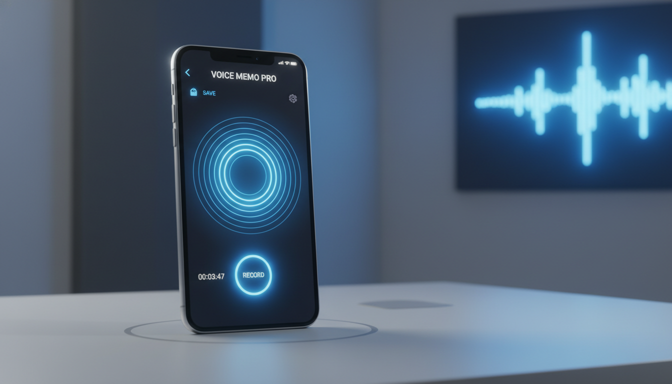 2026년 최신 아이폰 통화녹음 인터페이스 일러스트