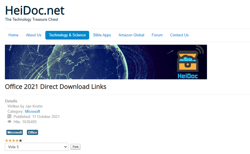 HeiDoc 메인 페이지