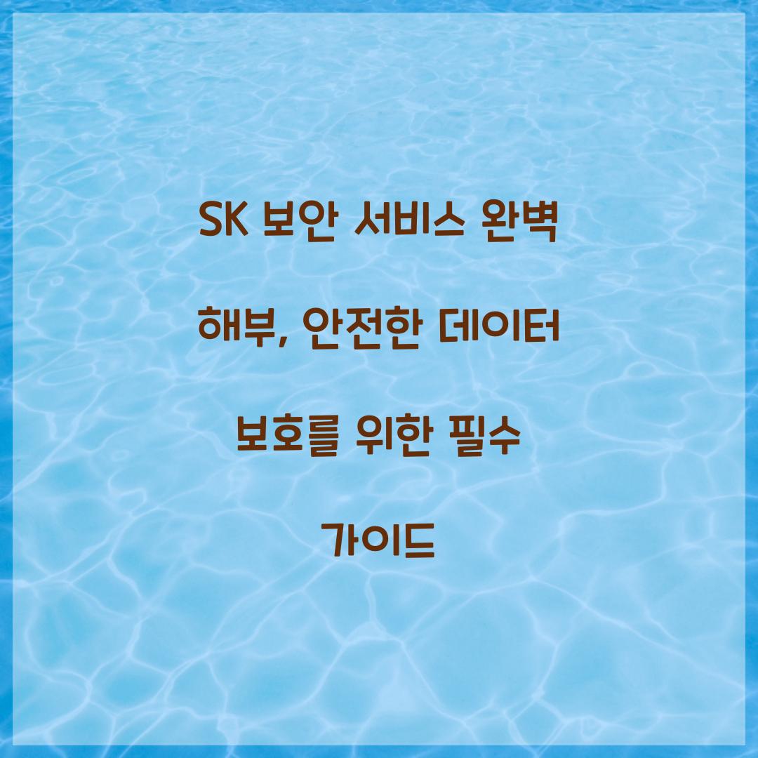 SK 보안 서비스