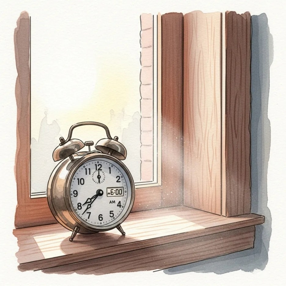 개운하게 일어나는 아침의 평온함