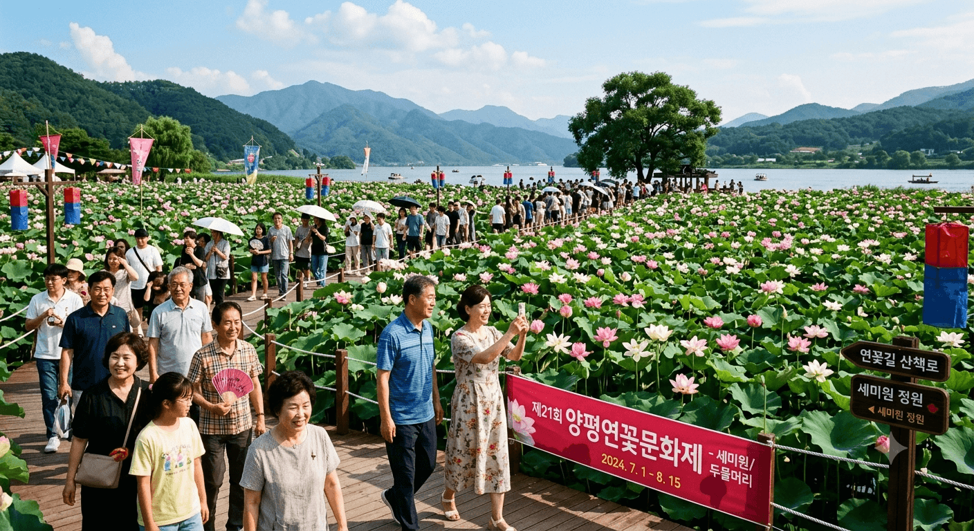 세미원 연꽃 문화제 사진