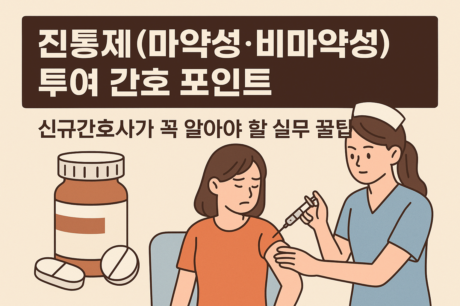 신규간호사가 알아야 할 비마약성·마약성 진통제 차이