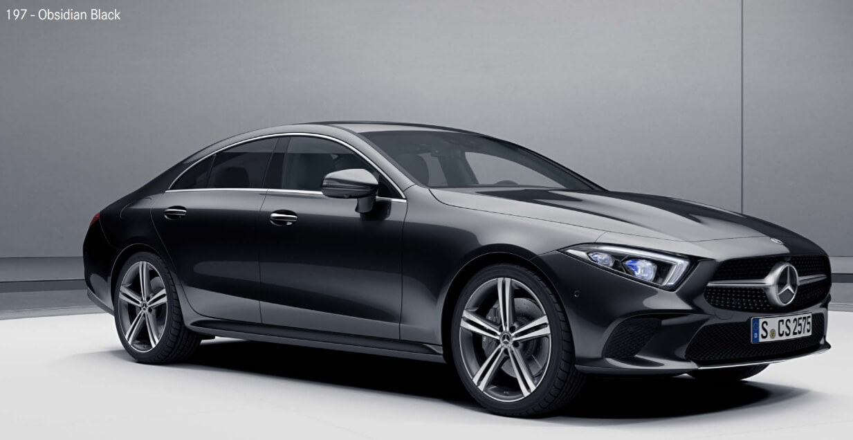 벤츠 CLS Coupe - Obsidian Black(색상 코드 : 197)