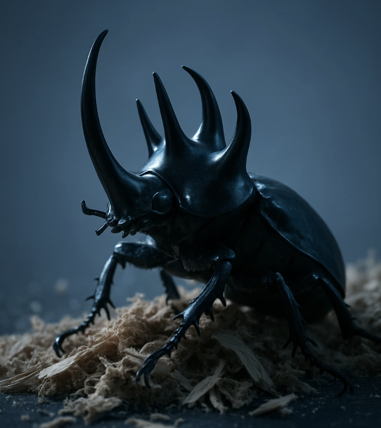 오각뿔장수풍뎅이 키우기 A to Z (사육장 세팅, 먹이, 온도)