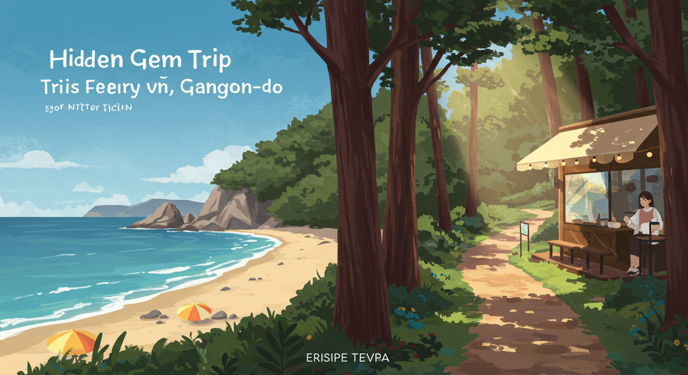 강원도 숨은 명소 여행, 조용한 해변과 숲속 감성 카페