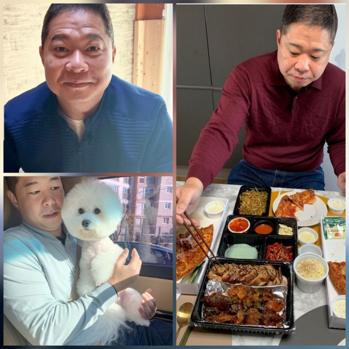 음식먹는-모습과-강아지와-찍은-일상-모습