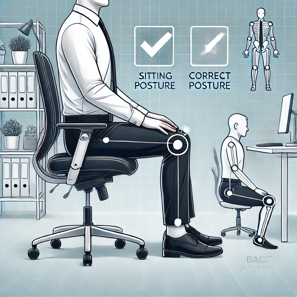 무릎 건강을 위한 올바른 앉는 자세