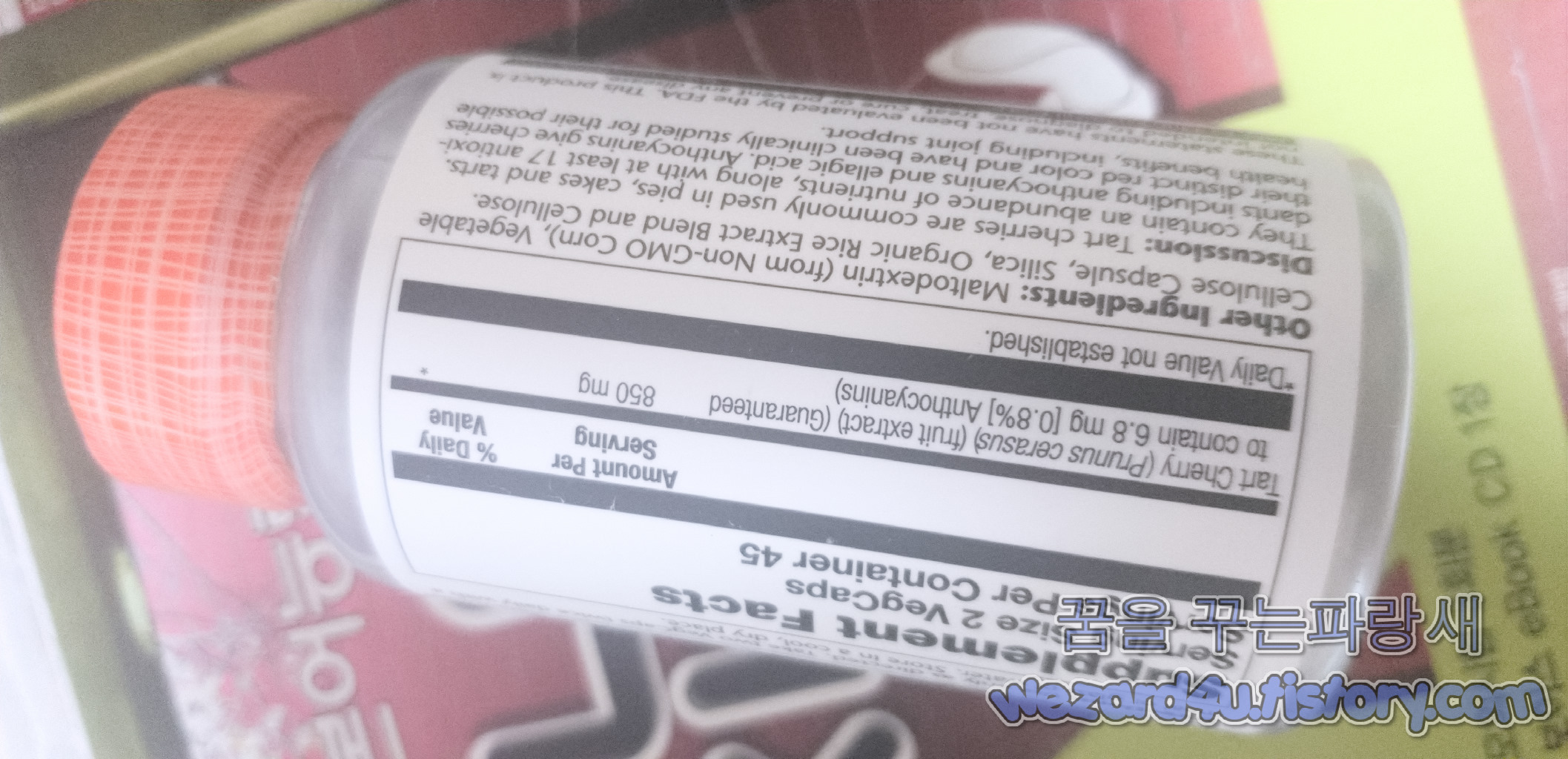 천연 멜라토닌 타트체리-Solaray Tart Cherry Fruit Extract 425 mg(2)