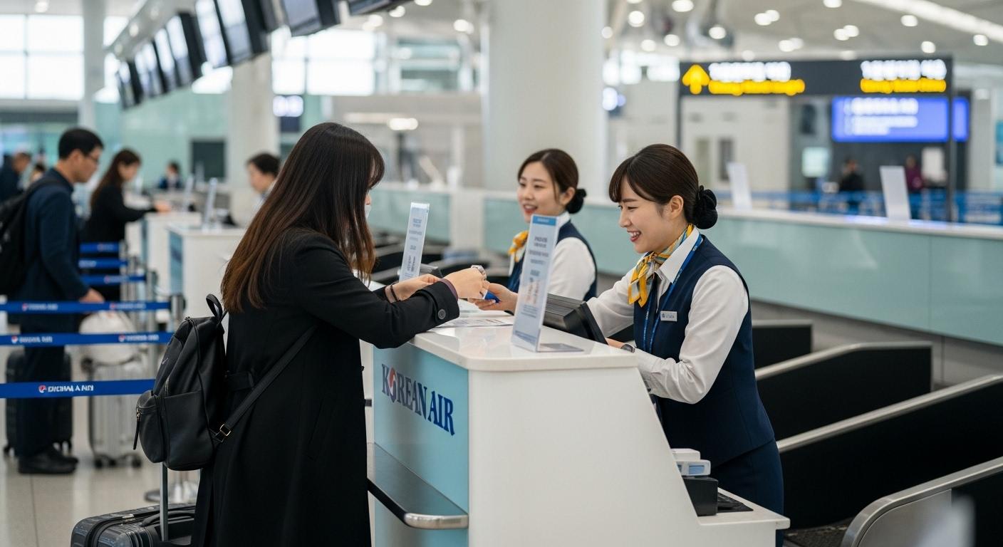 김포공항 대한항공 탑승수속