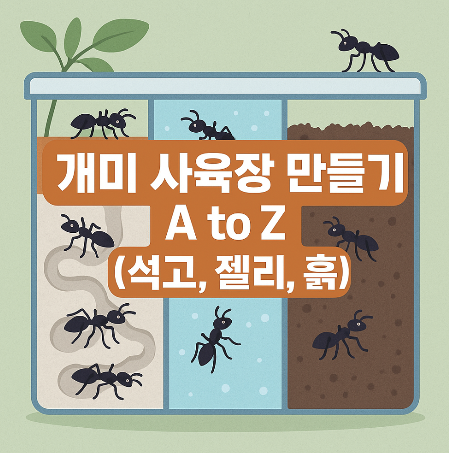 개미 사육장 만들기 A to Z (석고, 젤리, 흙)