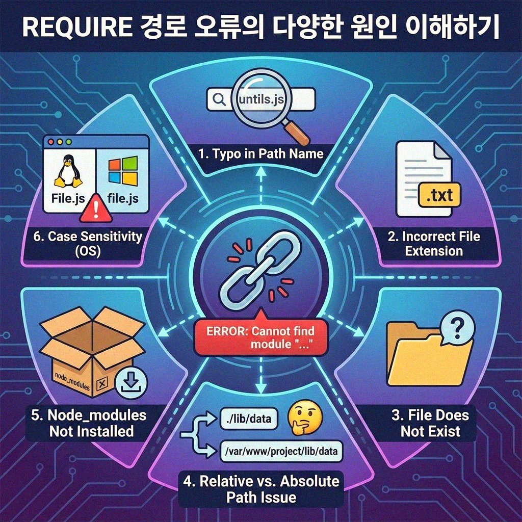 Node.js require 경로 오류 속 시원하게 해결하기