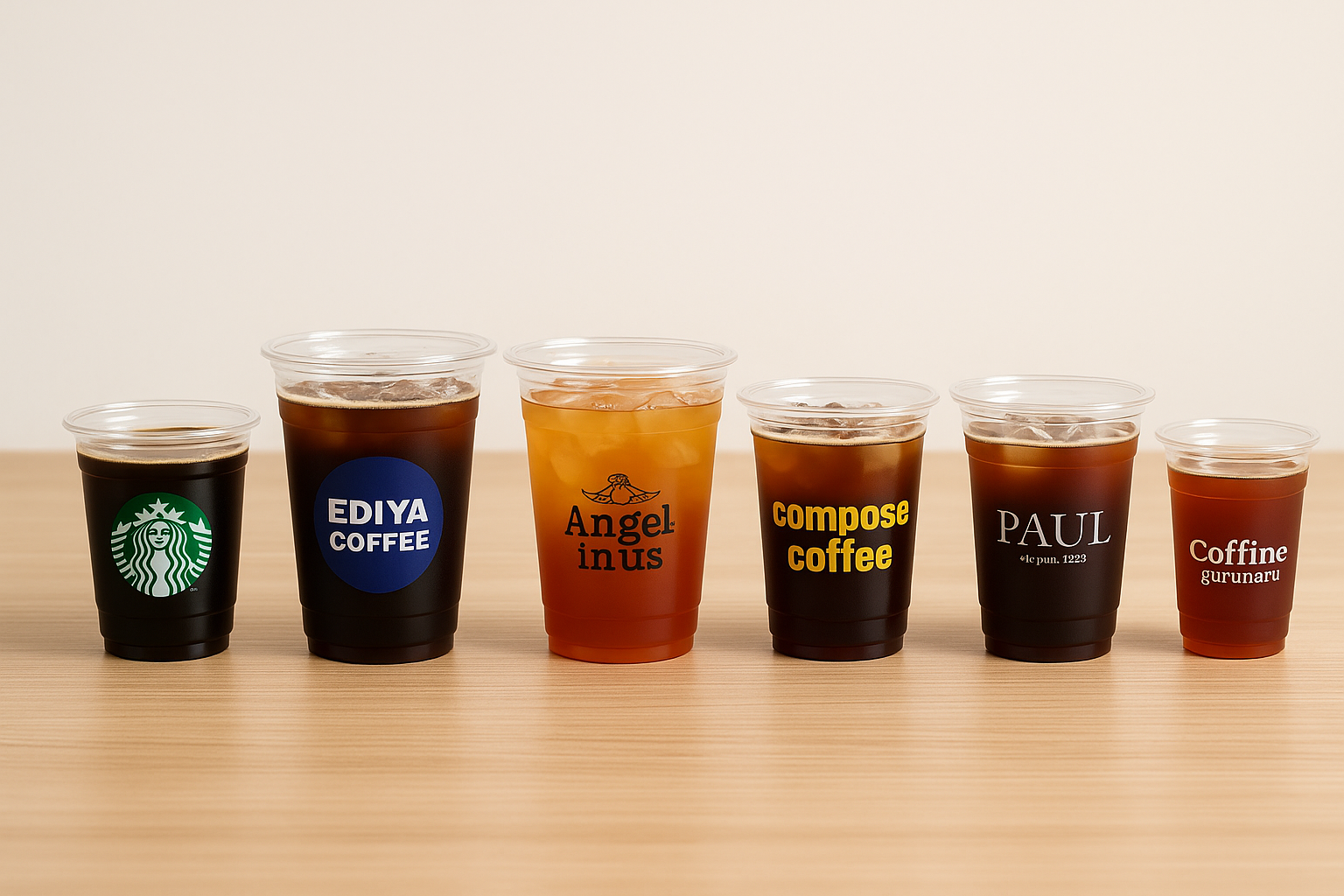 커피 프랜차이즈 컵 사이즈