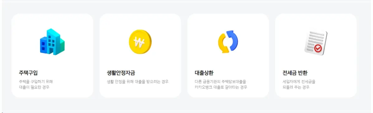 카카오뱅크-주택담보대출-금리-신청-조건-중도상환-수수료