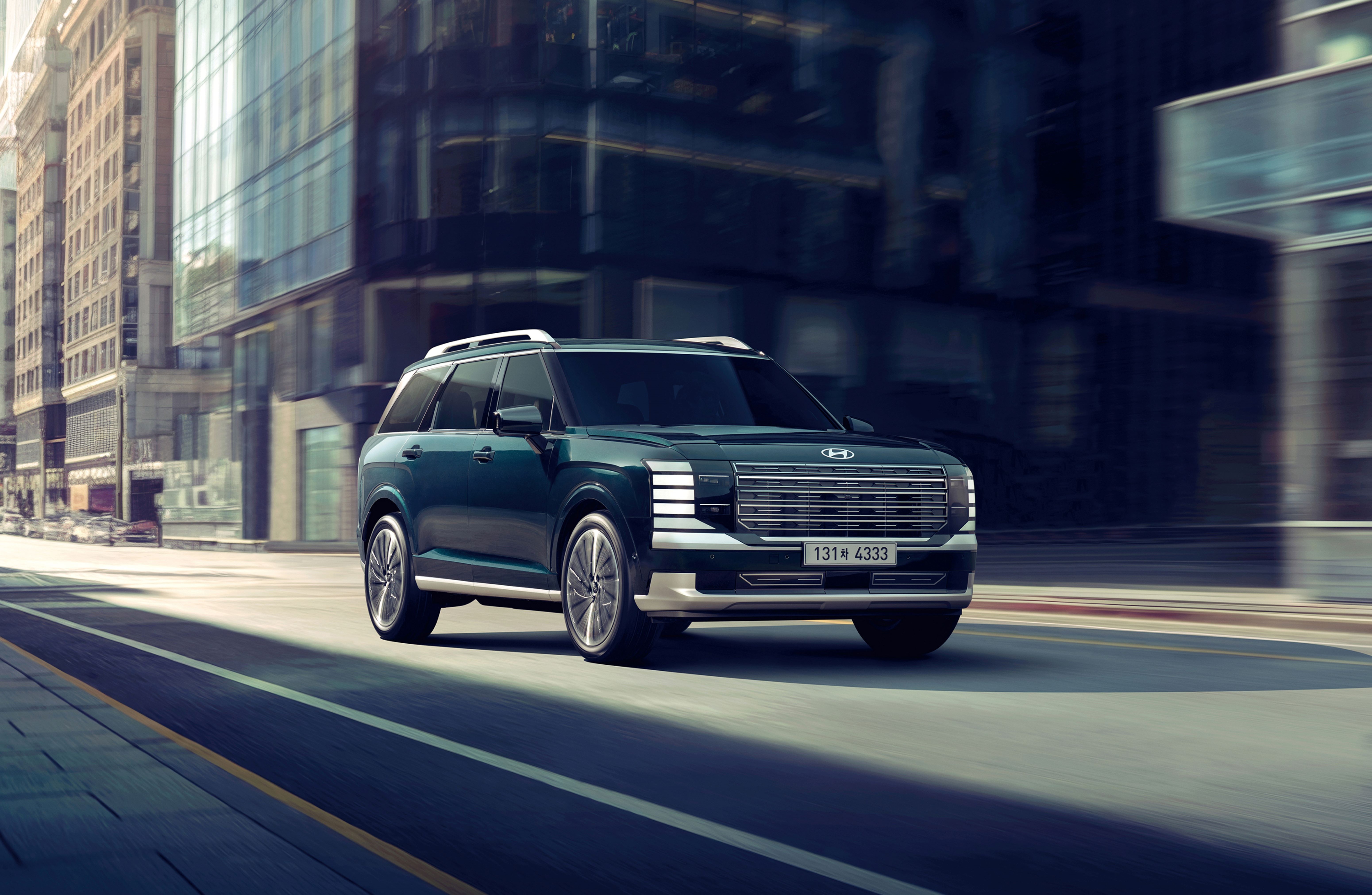 현대 팰리세이드 신형차 사진