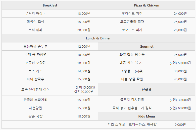 그랑셰프-전체메뉴
