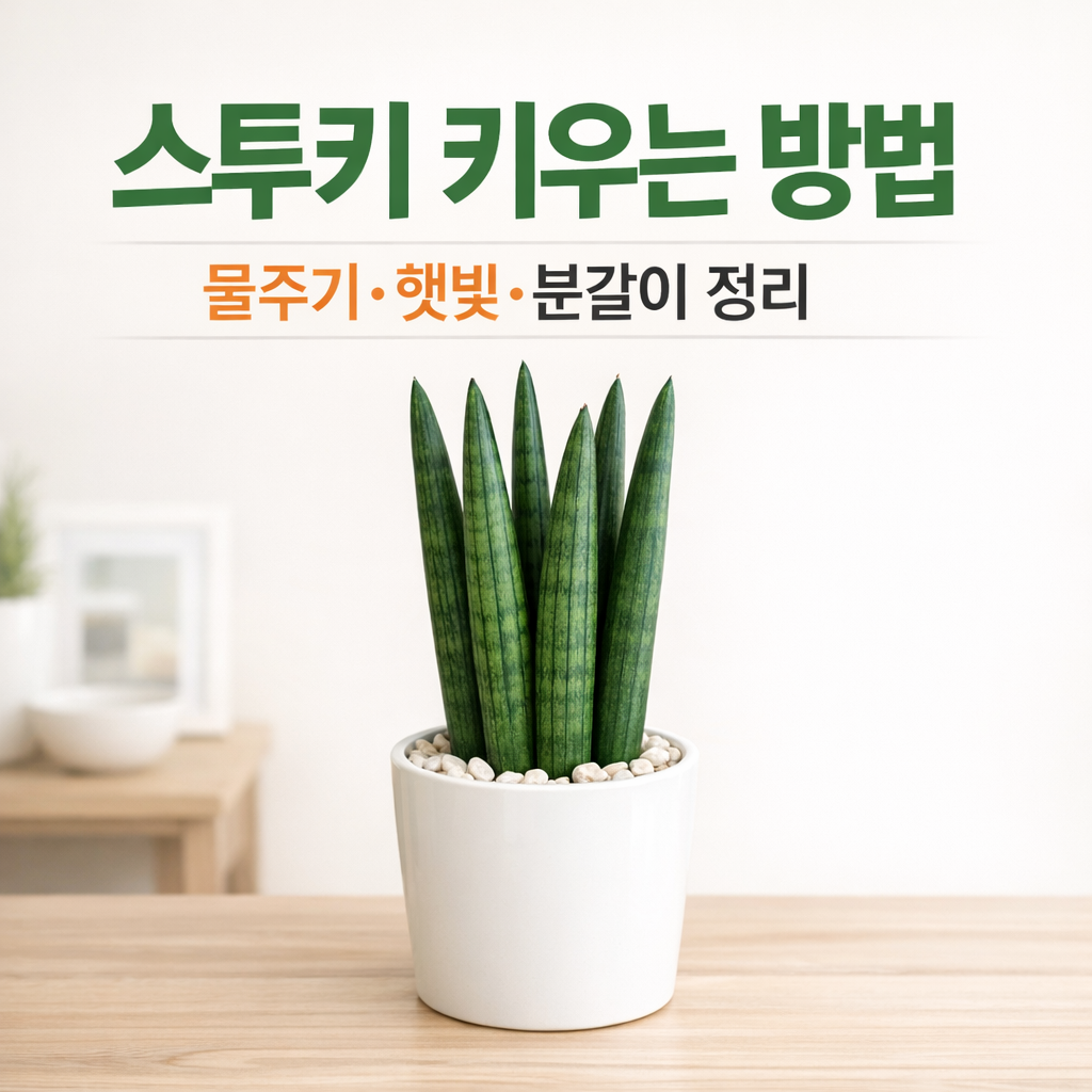 스투키 키우는 방법 총정리, 물주기부터 분갈이까지