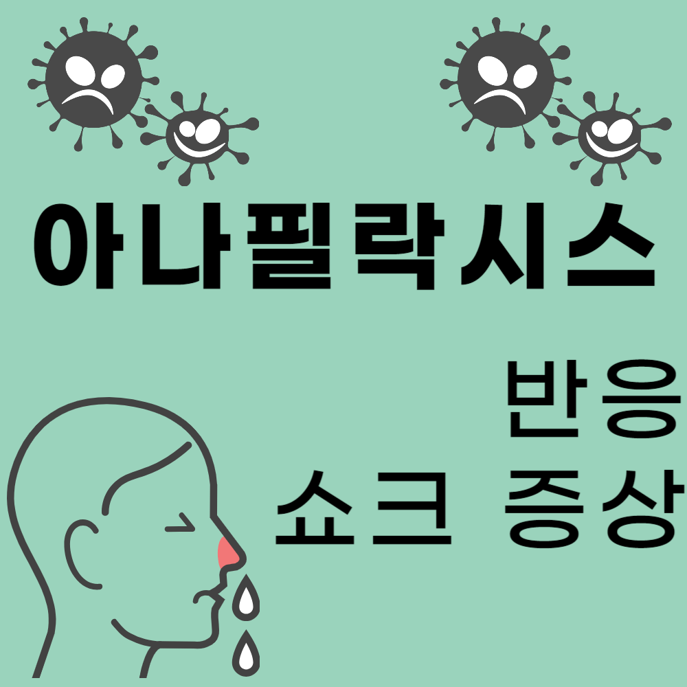 아나필락시스 반응과 쇼크 증상