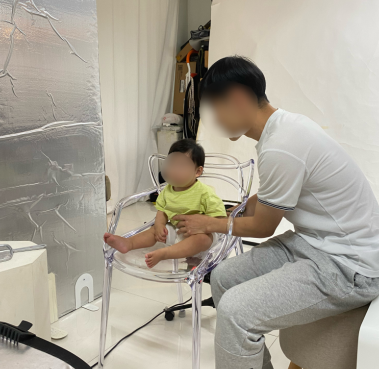 김포-구래동-애니타임사진관-돌아기-촬영-모습