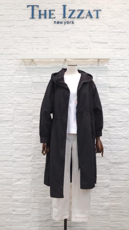 더아이잗허리스트링후드 롱사파리점퍼im4m0jp73