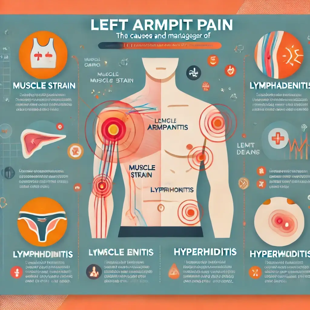 왼쪽 겨드랑이 통증 원인