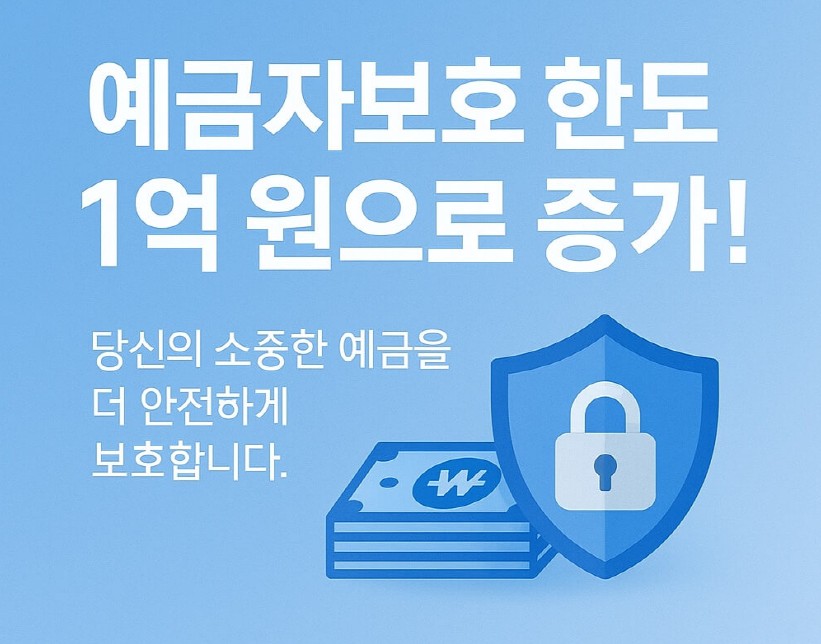 예금자보호 한도 1억원으로 증가