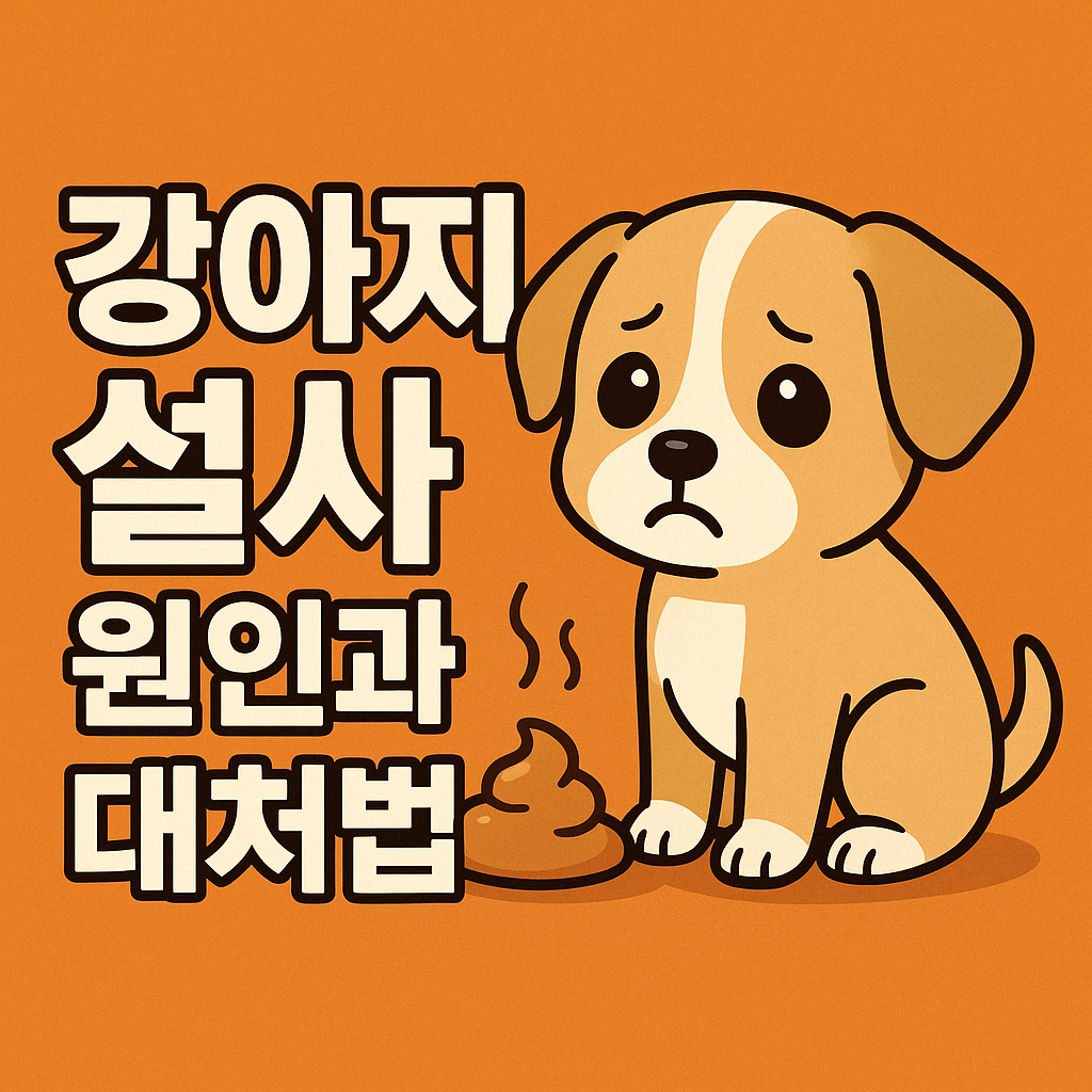 강아지 설사 원인과 대처법