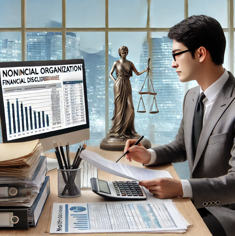 공익법인의 재무 공시를 검토하는 전문가