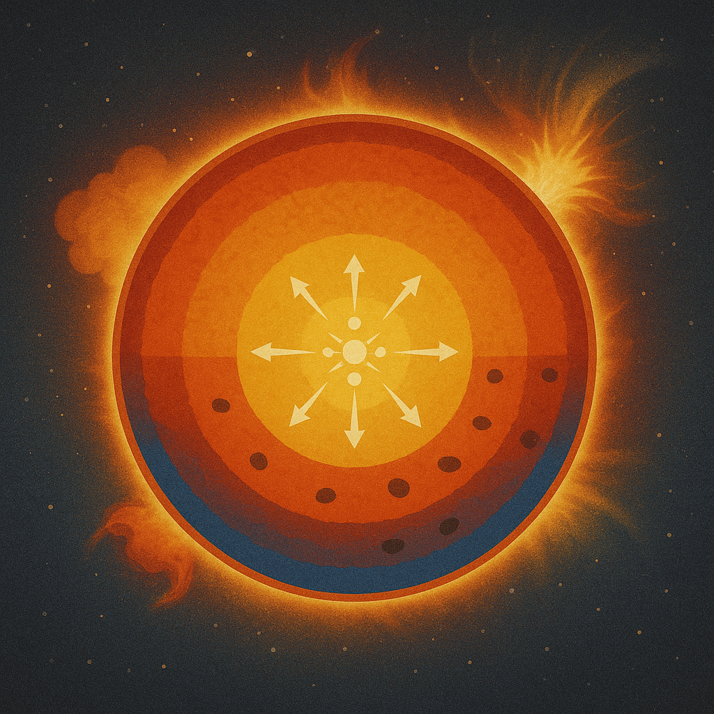 태양의 내부 구조와 에너지 생성 메커니즘