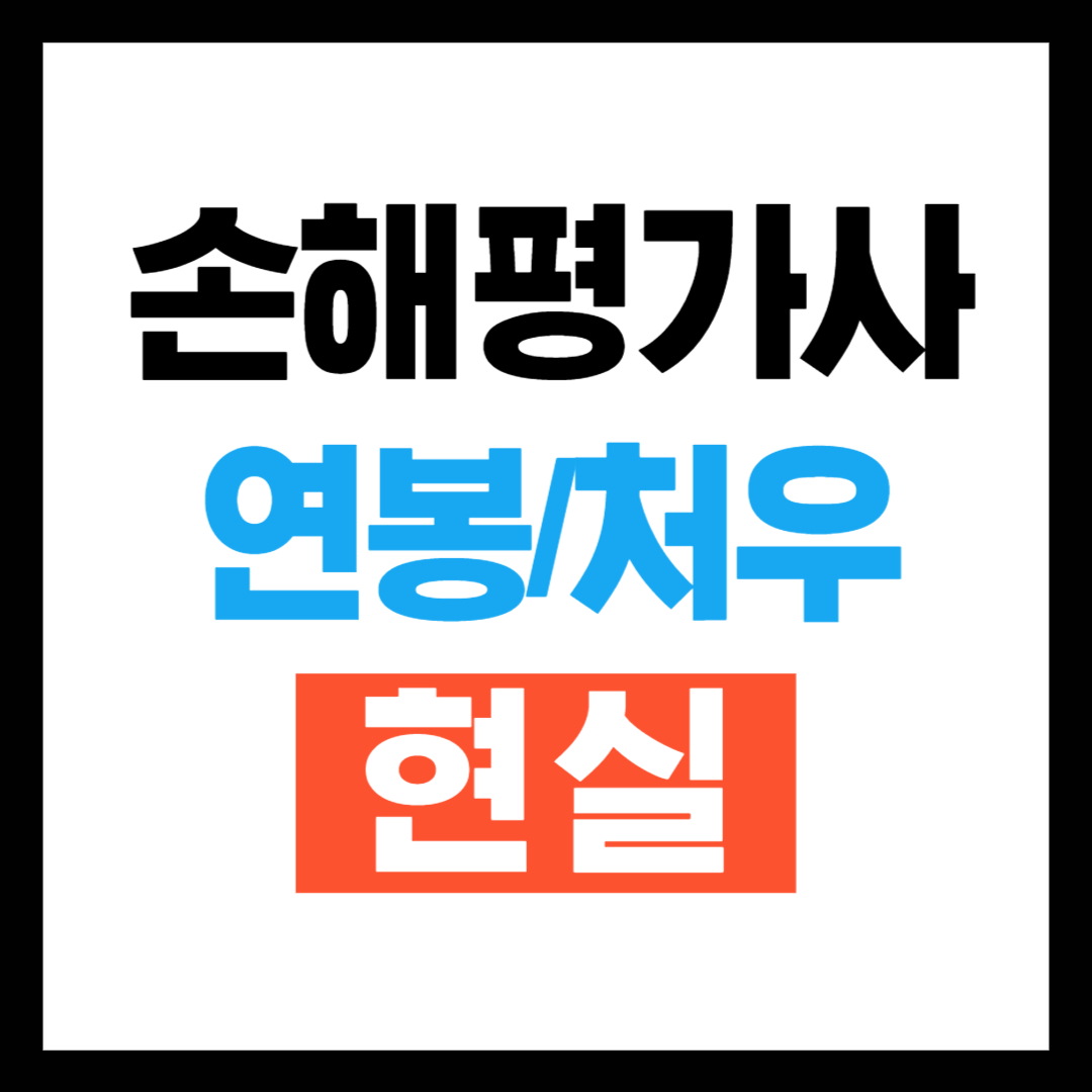 손해평가사 현실