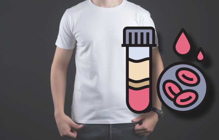 남성배경-혈액검사그림