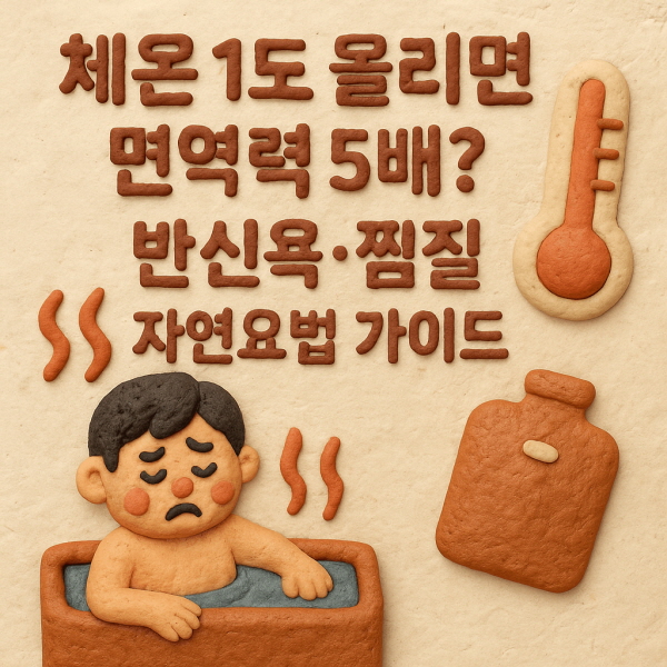 체온 1도 올리면 면역력 5배? 반신욕&middot;찜질 자연요법 가이드/GPT