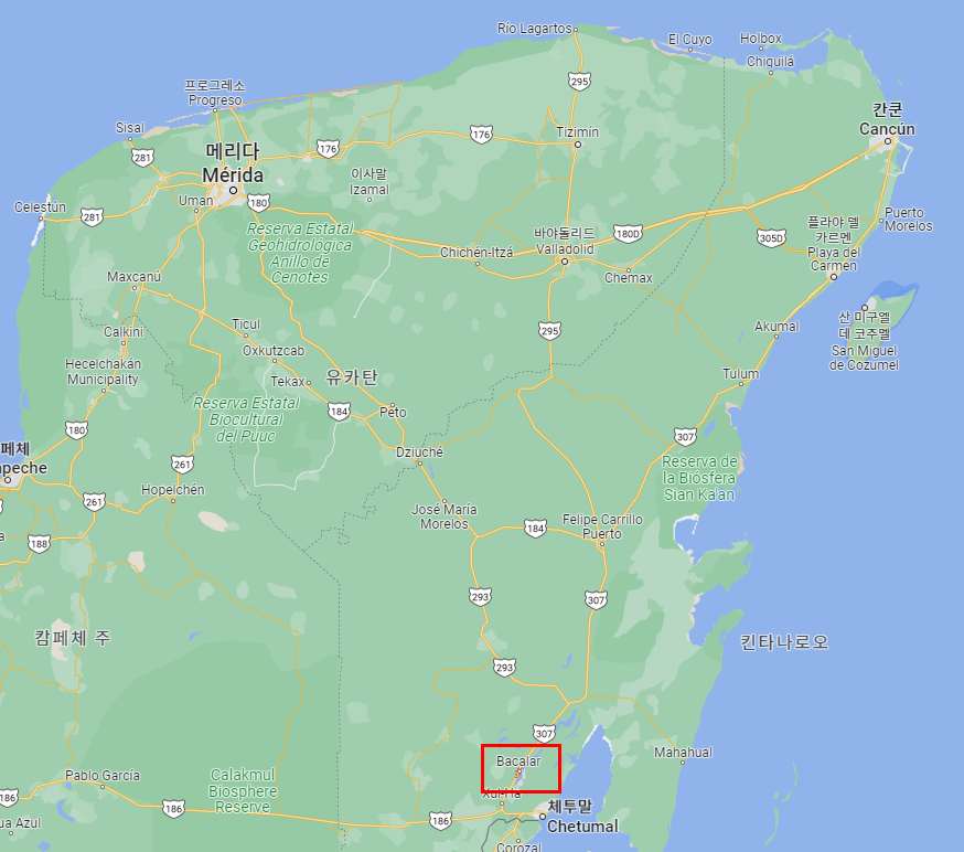 유카탄지도
