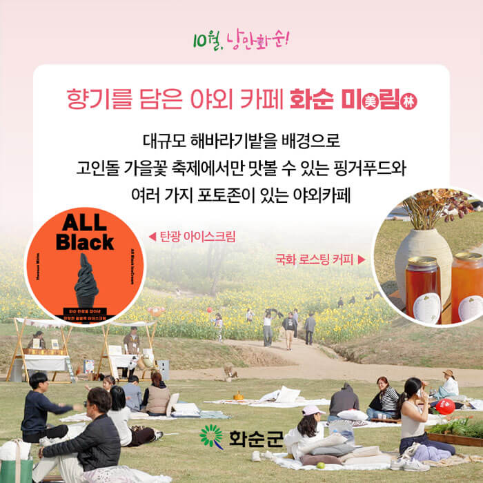 화순 고인돌 가을꽃 축제 입장료 행사정보 출처: 화순군축제포털홈페이지