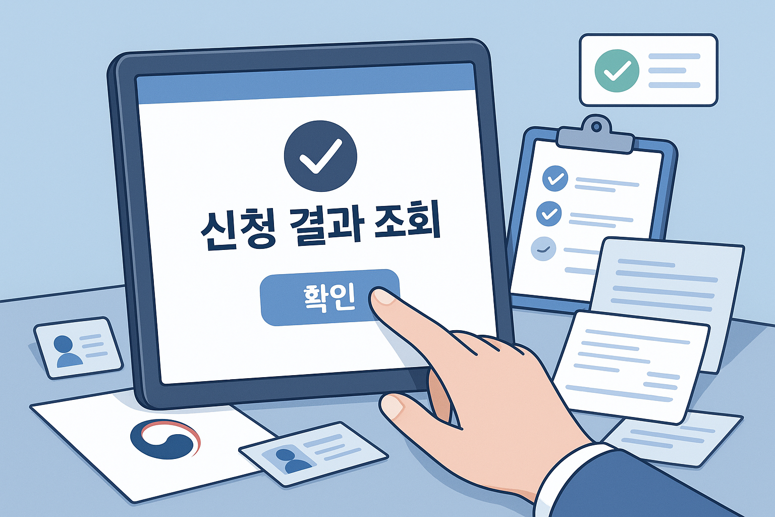 신청 결과 조회 이미지