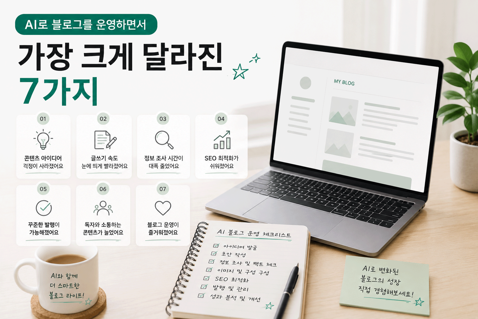 AI로 블로그 운영하며 달라진 7가지