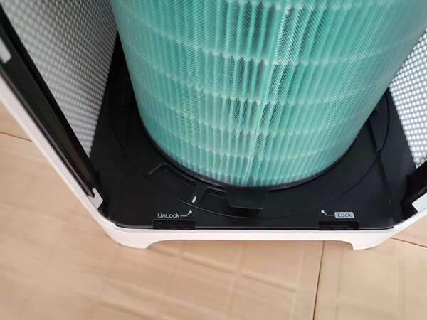 에어엔진 내부 필터모습