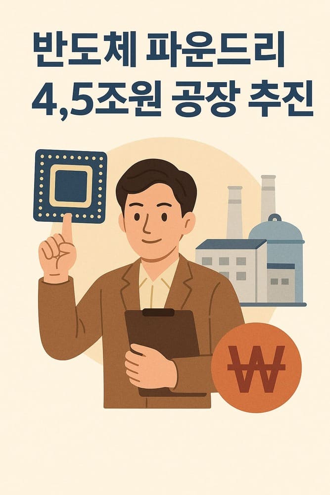 반도체 파운드리 4.5조원 공장 추진 썸네일