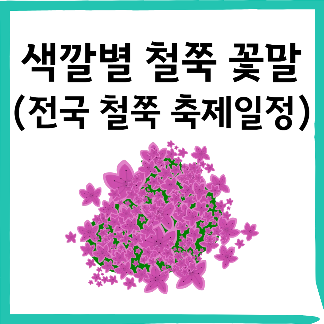 색깔마다 다른 철쭉의 꽃말과 전국 대표 철쭉 축제 총정리!