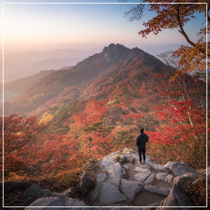  2025년 단풍 절정 시기 &ndash; 호남&middot;제주권 단풍 명소 가상 이미지 