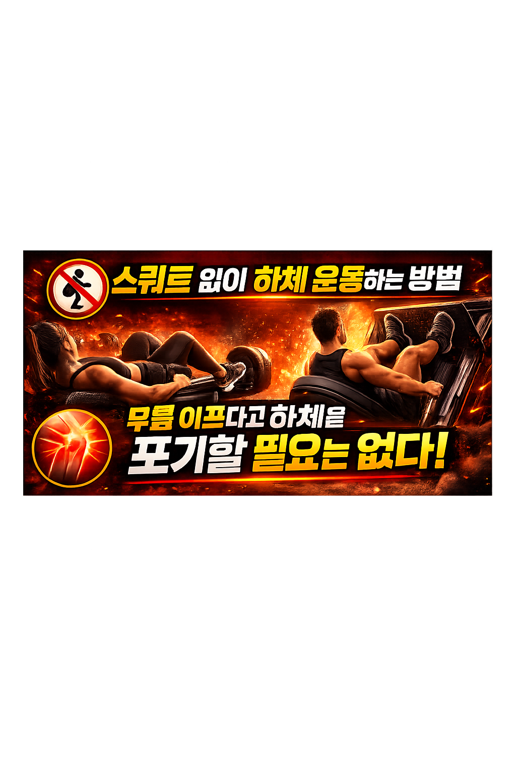 스쿼트 없이 하체 운동하는 방법