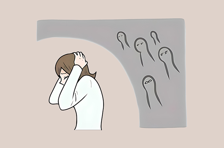 불안감이-심한-여성