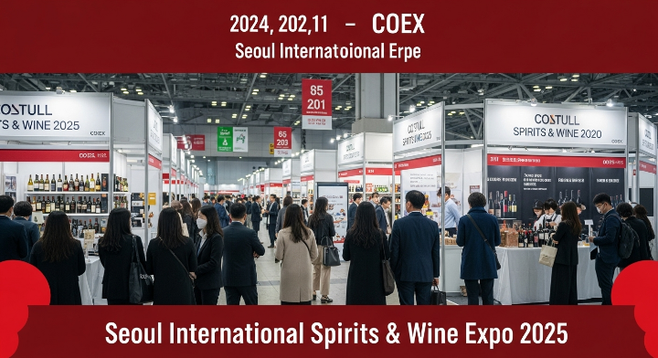 박람회가 열린 장소를 소개하고 있고 제품들이 전시될 많은 부스들도 보이고 엄청나게 많은 사람들이 이동도 하고 부스앞에 서서 제품들을 구경하고 있습니다.