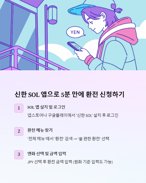 신한 솔 앱으로 5분 만에 환전 신청하기